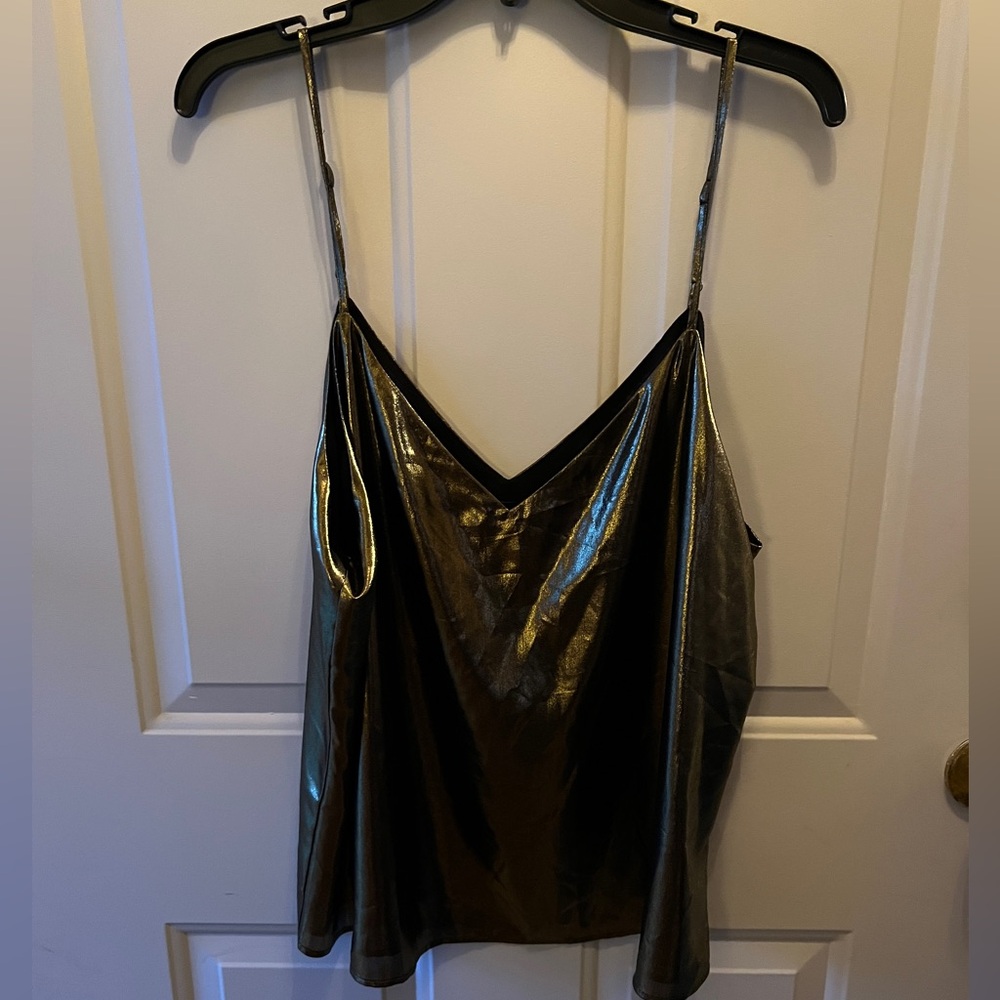 NWT Banana Republic Shimmery Black Gold Camisole